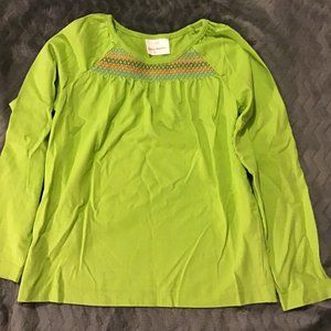 Hanna Andersson 120 green t-shirt